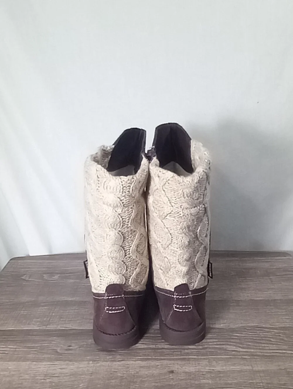 Muk Luks Brown Mid Calf Stacy Boots Size 9